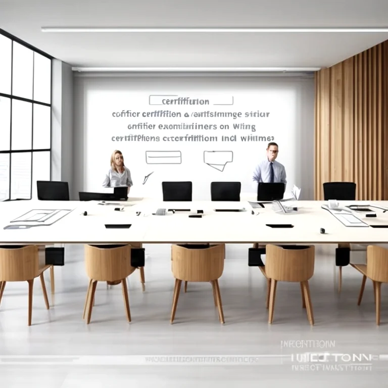 Students engaging in a certification workshop